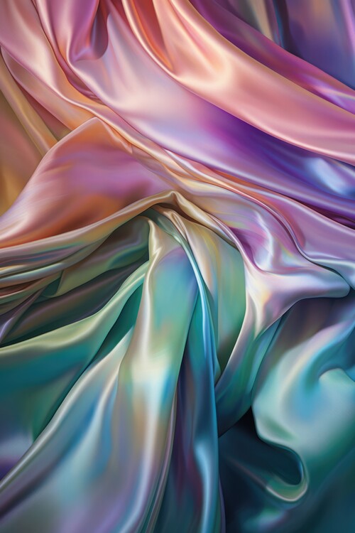 Canvastavla Colourful Silk
