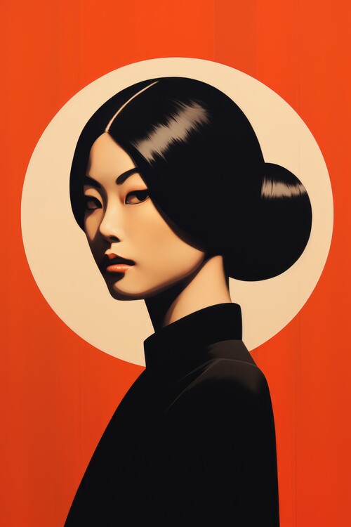 Poster Asian Woman