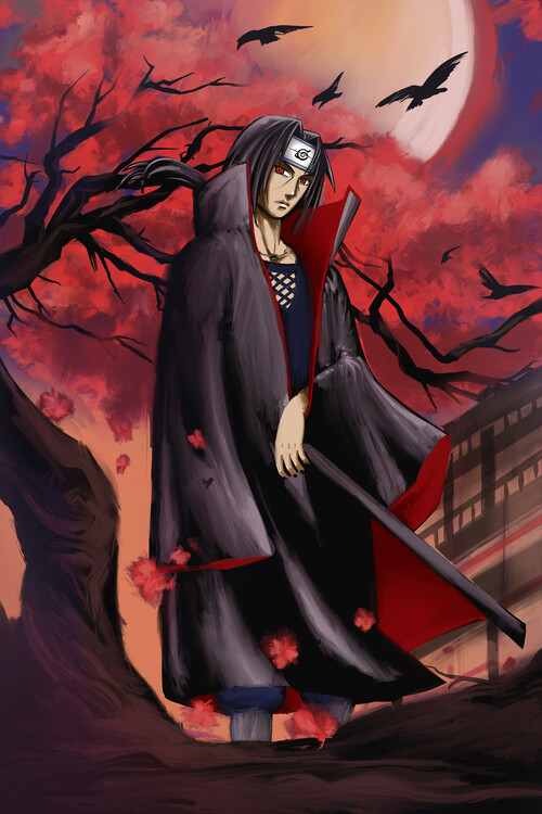 Poster Sharingan under the moon