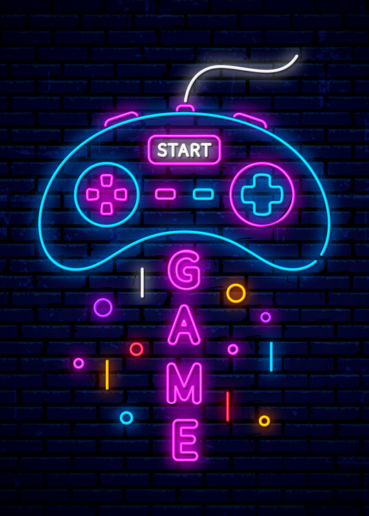 Juliste retro Gaming Controller