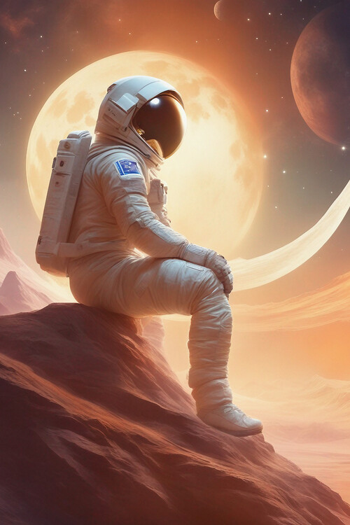 Poster View to the Moon