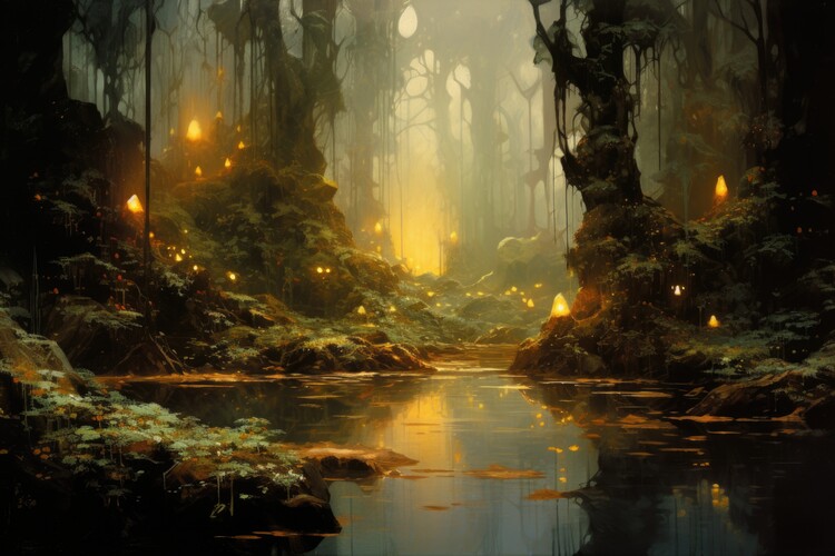 Poster Fantasy Fairy Forest