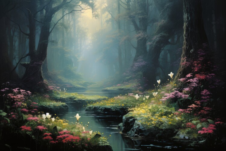 Poster Magic Forest Landscape
