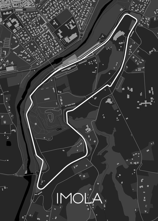 Poster Imola Track Map