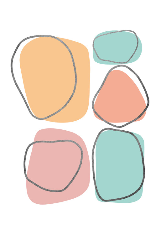 Poster Pastel retro