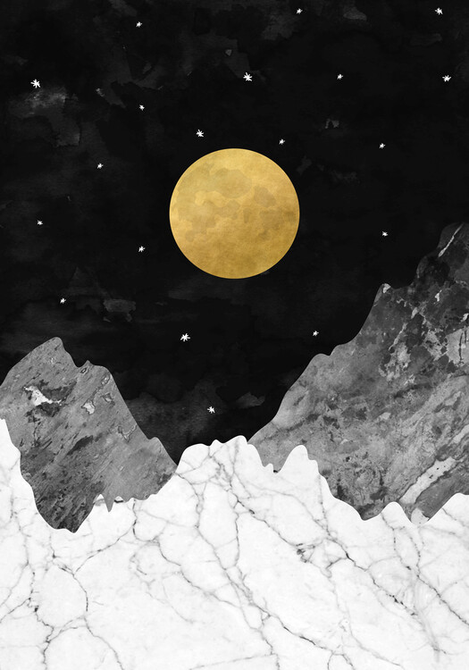 Poster Moon and Stars