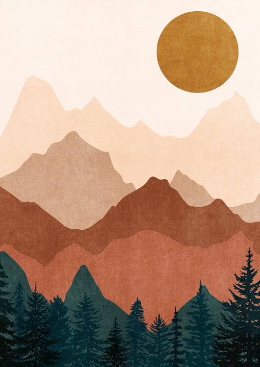 Poster Sunset Peaks 2