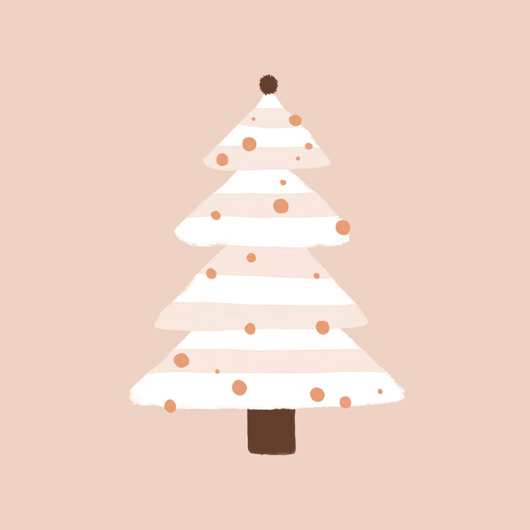 Poster Blush Christmas Tree