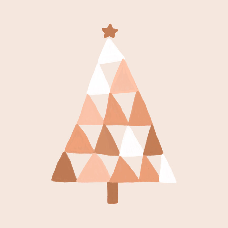 Poster Pastel Christmas Tree