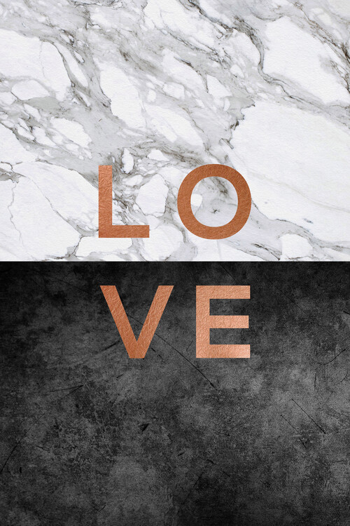 Αφίσα Love Marble Quote