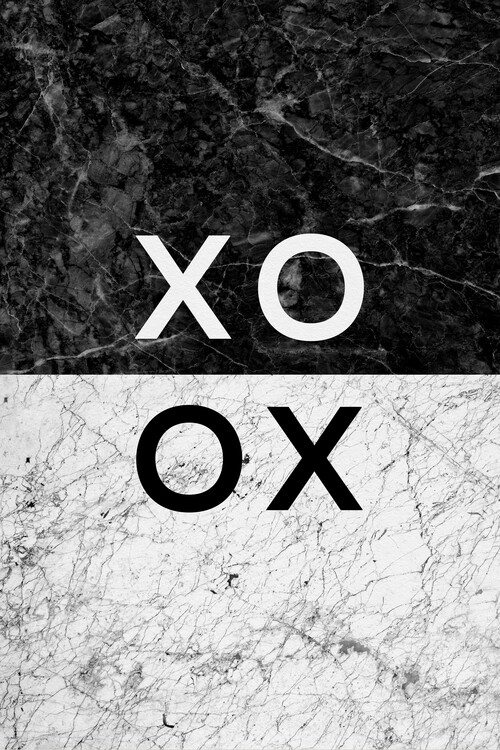 Αφίσα XOXO Marble Quote