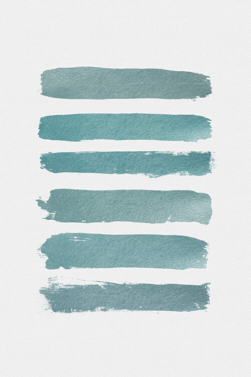 Plakat Ombre Turquoise