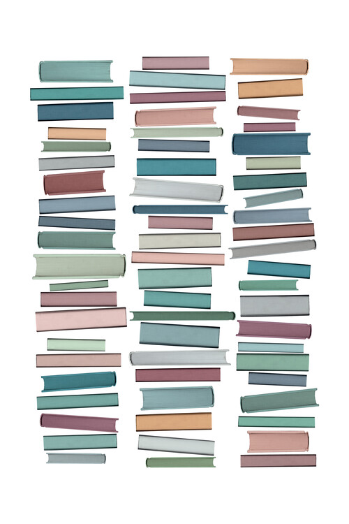 Plakat Books Pastel