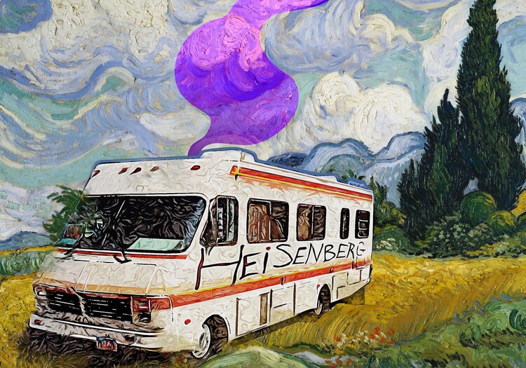 Canvas Print Heisenberg Van Gogh