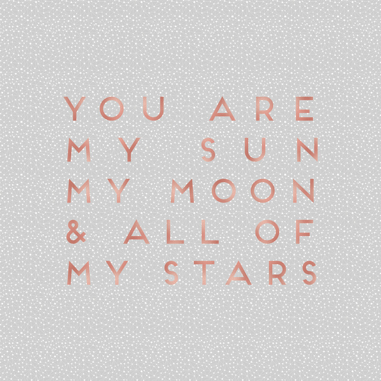 Poster Sun Moon & Stars Quote