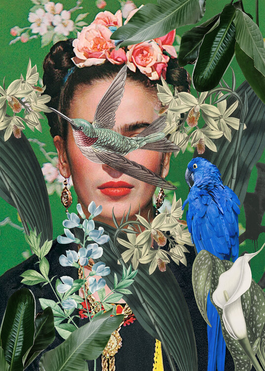 Poster Frida Kahlo collage art