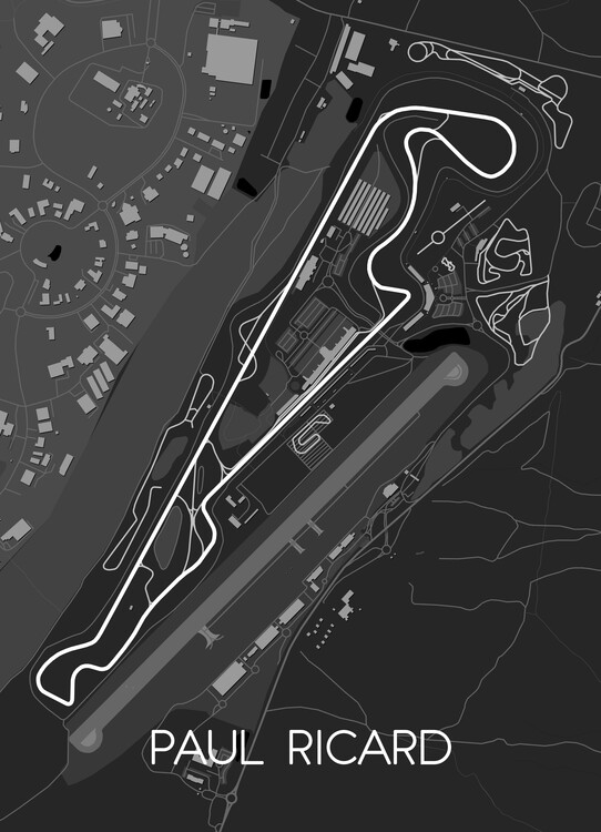 Poster Circuit Paul Ricard Track Map