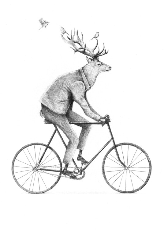 Poster Even a Gentleman rides B/W