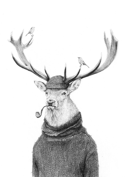 Poster Thinking Wild B/W