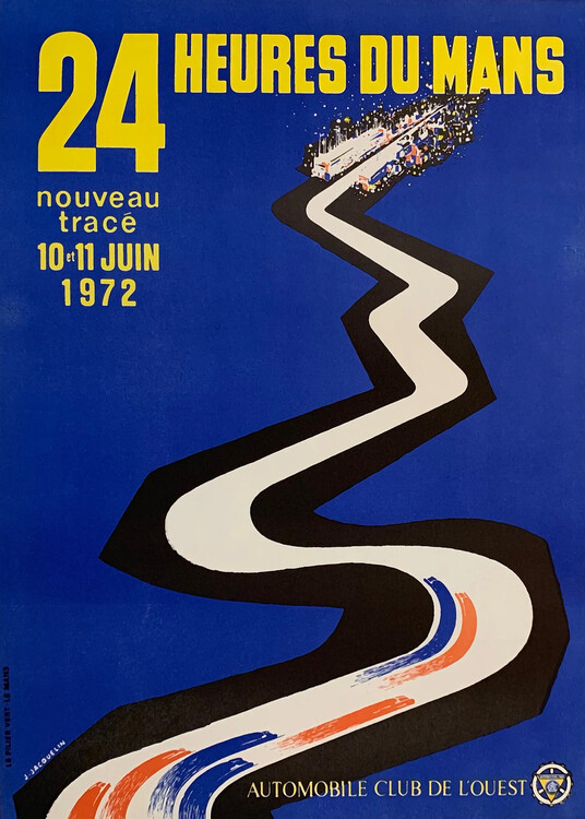 Poster 24 Heures Du Mans 1972