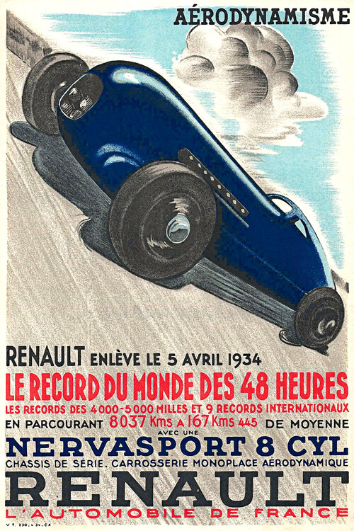 Tableau voiture de sport - France