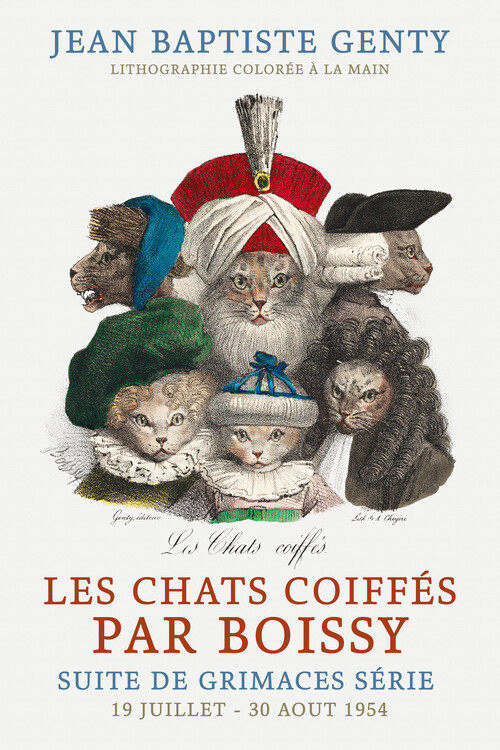Плакат Cats in Wigs (Exhibition Edition) - Boissy