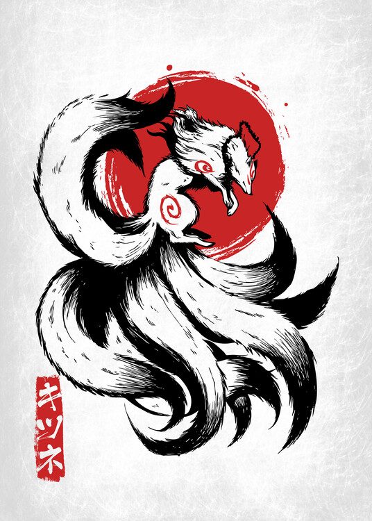 Póster Kitsune Fox