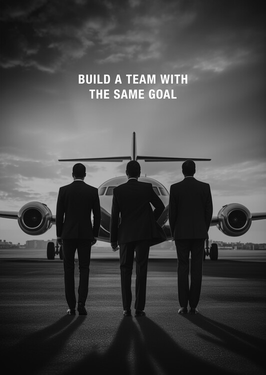 Poster Build A Team. Success Motivational Quote