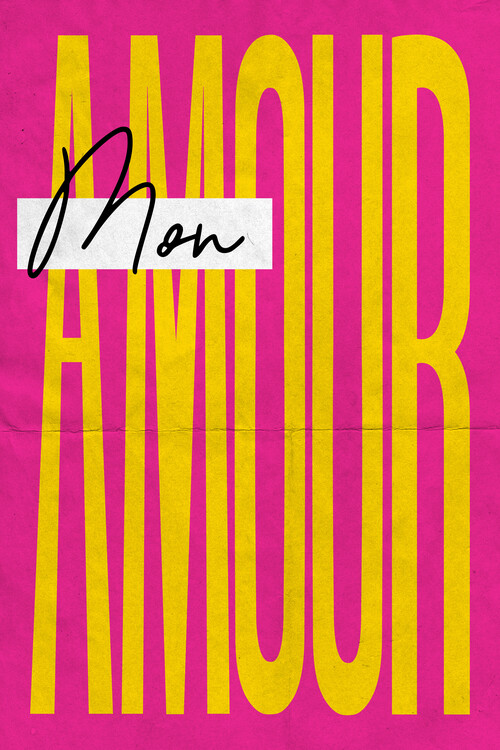 Poster Malou Studio - Mon Amour - Colour Blocking