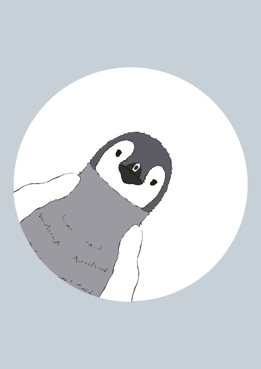 Juliste Penguin peek a boo