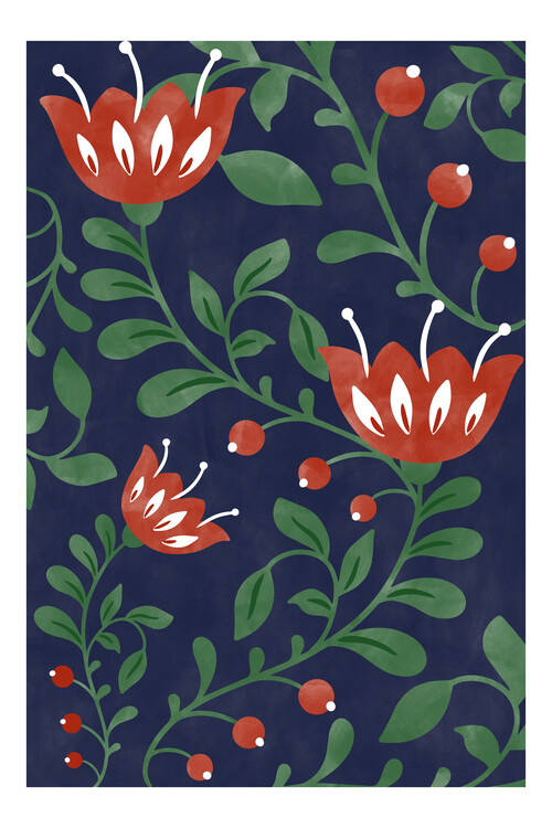 Poster Christmas Flowers Poster No.2