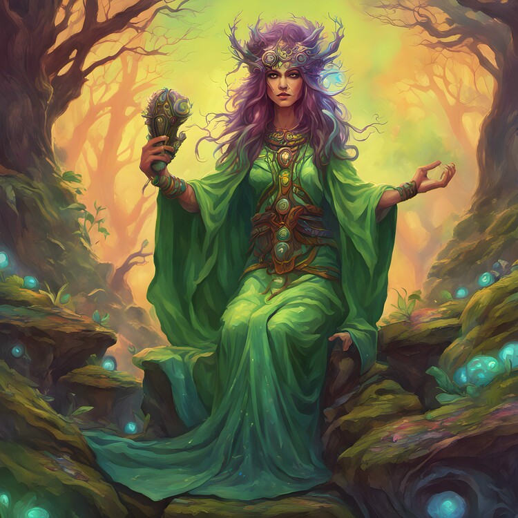 Poster Female druid