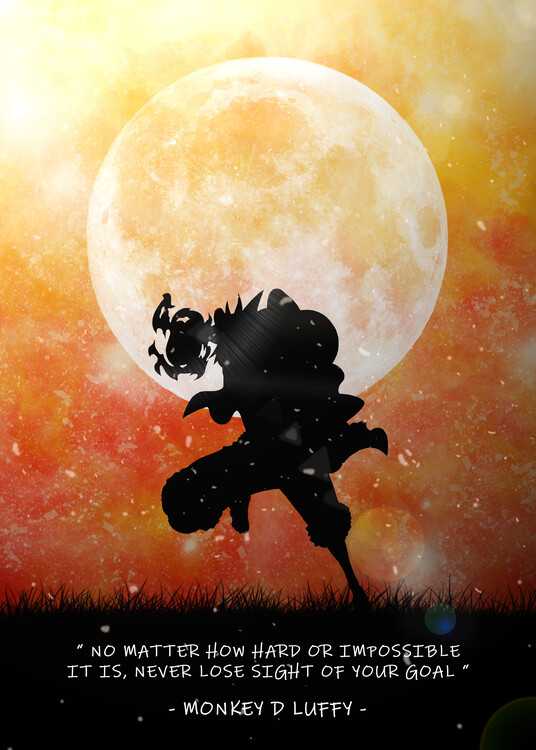 Canvas Print monkey d luffy quotes