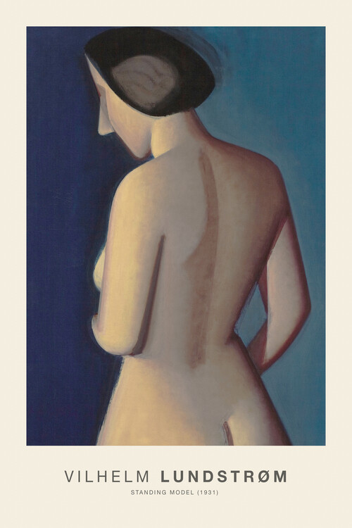 Плакат Standing Model (Abstract Nude Woman) - Vilhelm Lundstrøm