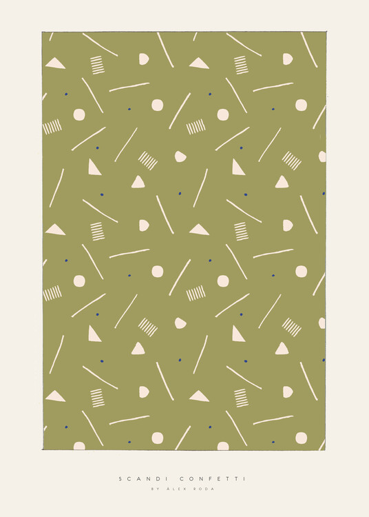 Plakát Álex Roda - Scandi Confetti