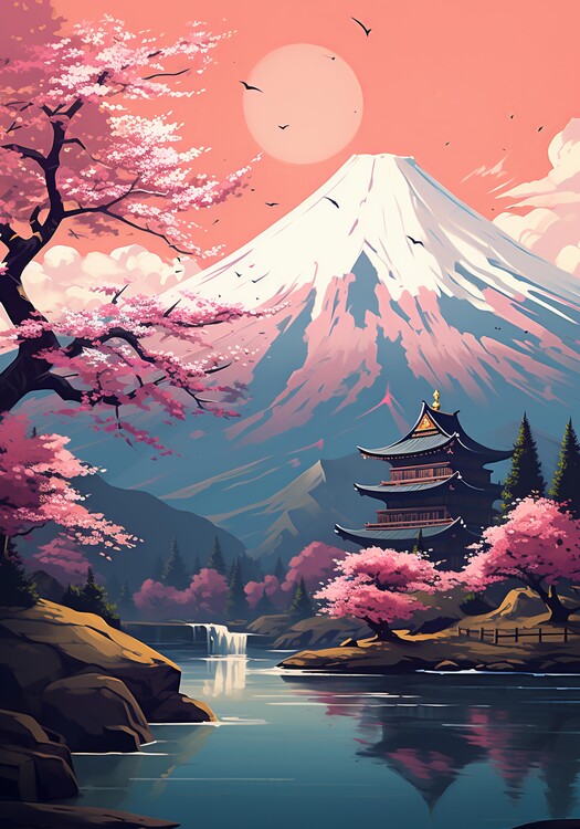 Poster Fuji Landscape