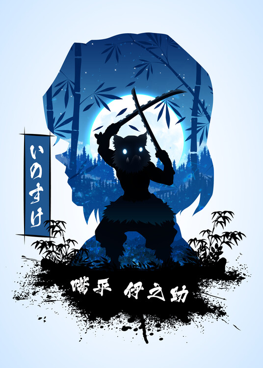 Poster Inosuke - Demon Slayer