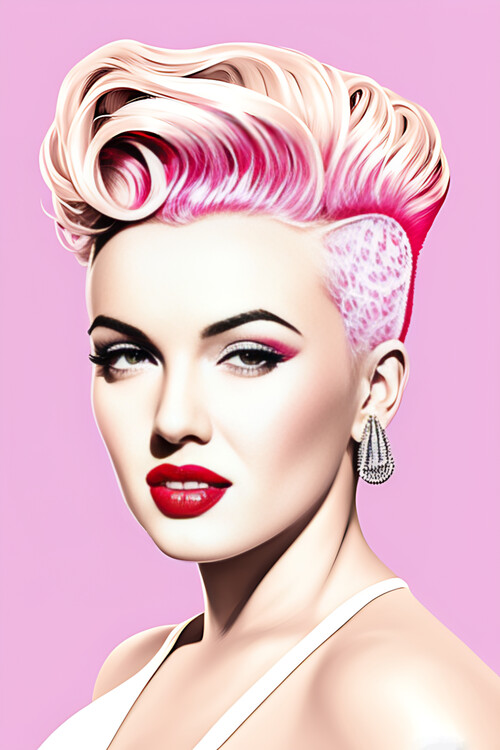 Plakát Pink Collection - Portrait of Mari 3