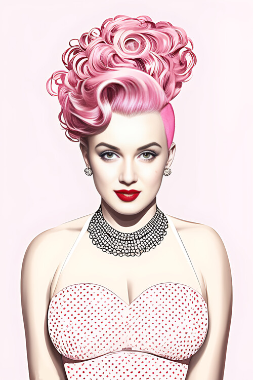 Plakát Pink Collection - Portrait of Mari