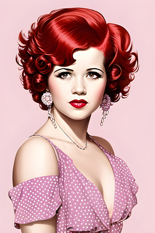 Plakát Pink Collection - Woman's Portrait