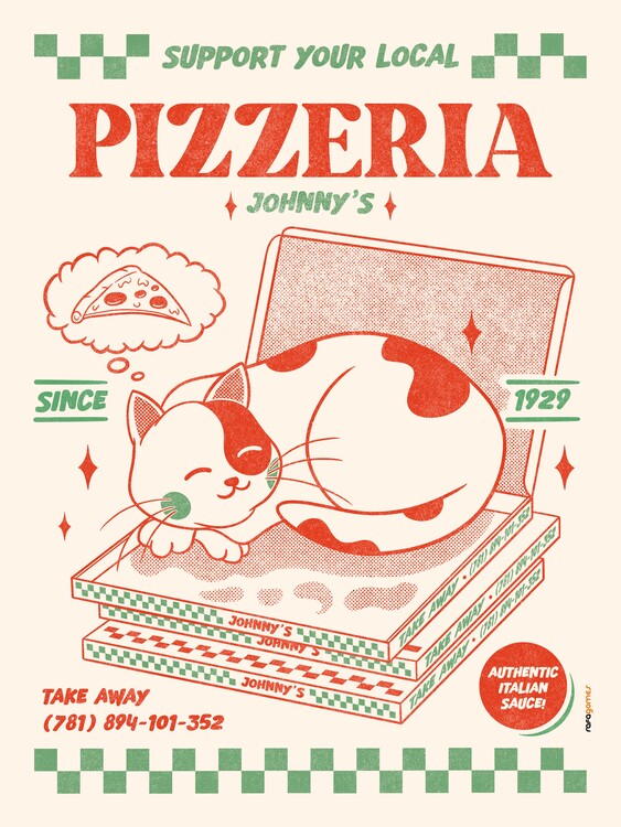 Poster Support Your Local Pizzeria