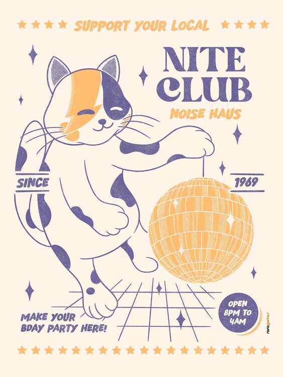 Poster Support Your Local Nite Club