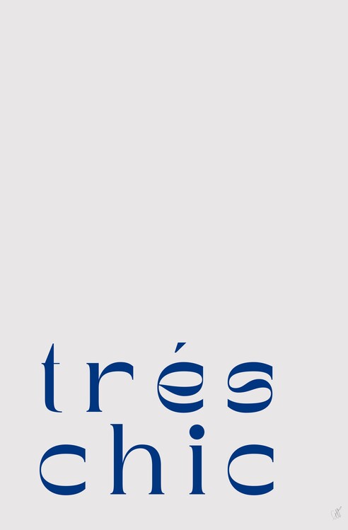Plakat Trés chic