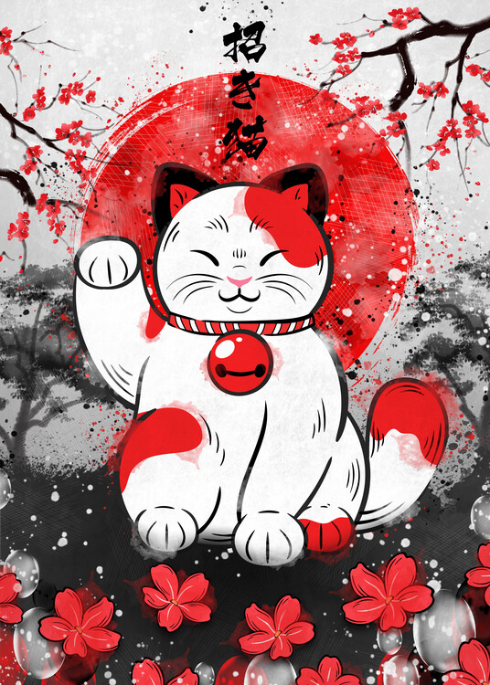 Póster Lucky Cat