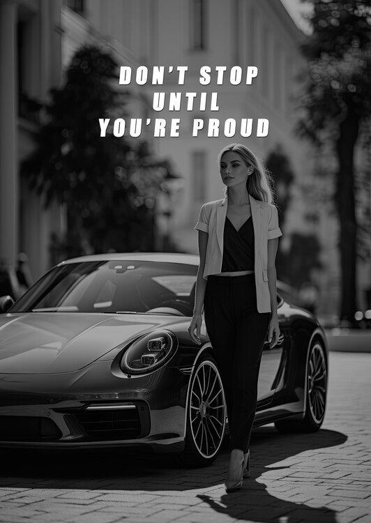 Poster Motivation - Don't stop until you're proud