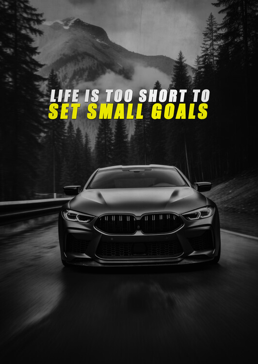 Poster Motivation - Life is too short to set small goals