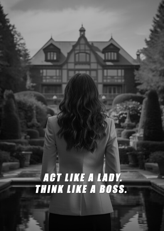 Poster Motivation - Act like a lady think like a boss