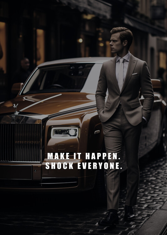 Poster Motivation - Make it happen. Shock everyone