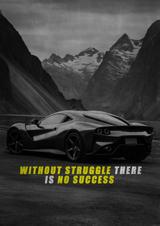 Poster Motivation - without struggle there is no success