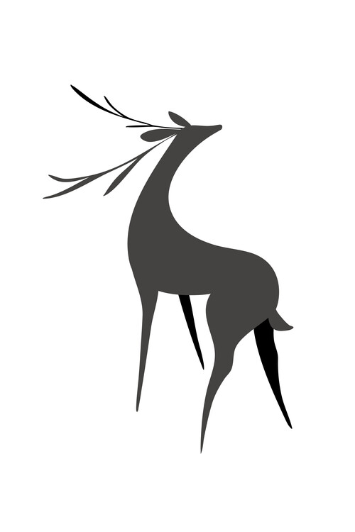Canvastavla Stylized deer